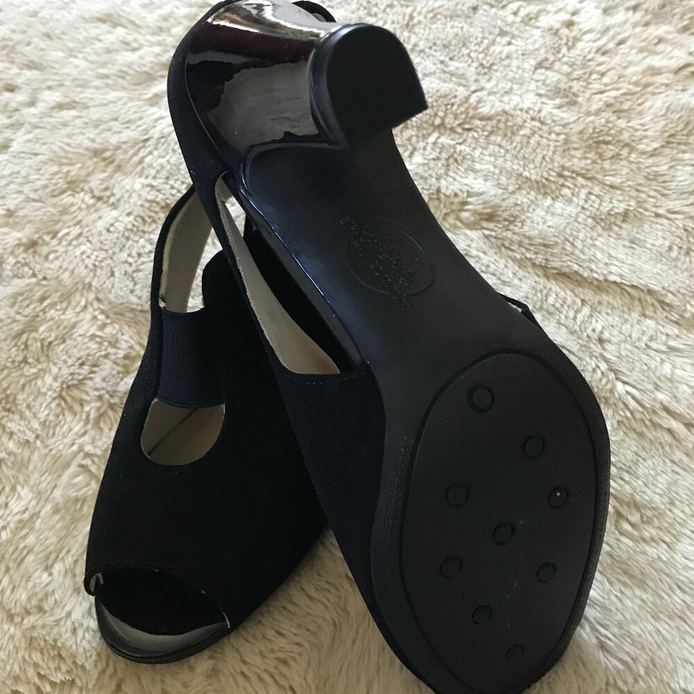 'Life Stride' Carla Peep Toe Bootie Pumps - Size 8 - Picture 7 of 8